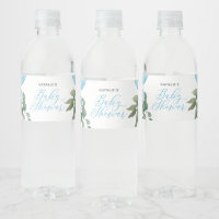 Oh Boy Blue Balloon Greenery Baby Shower