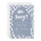 Oh Boy! Blue Checkered | Gingham | baby shower