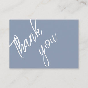 Oh Boy! Blue Checkered Gingham Thank you Enclosure Card