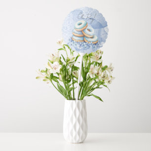 Oh Boy Blue Donuts Baby Shower Balloon