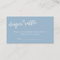Oh Boy Boho Minimalist Baby Shower Diaper Raffle