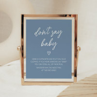Oh Boy Boho Minimalist Baby Shower Don't Say Baby