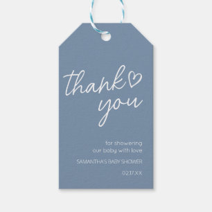 Oh Boy Boho Minimalist Baby Shower Favor Tags