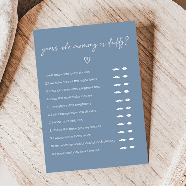 Oh Boy Boho Minimalist Baby Shower Guess Game (Modern Oh Boy Baby Shower Game)