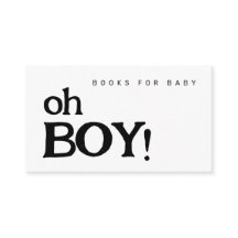 Oh Boy Books for Baby Minimalistic Baby Shower