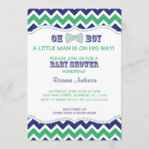 OH BOY Bow Tie Baby Shower Invite