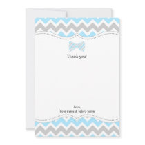 OH BOY Bow Tie Boy Baby Shower thank you notes