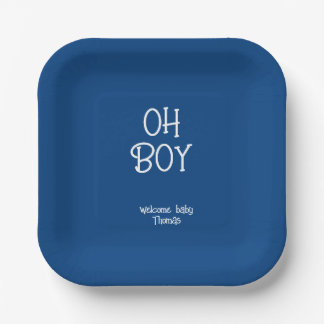 Oh Boy! Boy baby  Paper Plates