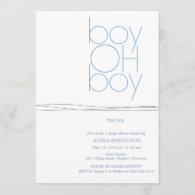 Oh Boy Custom Baby Shower Invitation