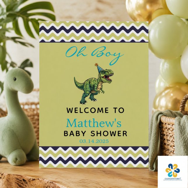  Oh Boy! Cute Dinosaur Baby Shower Foam Board (Oh Boy! Cute Dinosaur Baby Shower Foam Board)