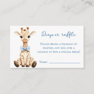 Oh Boy Diaper Raffle Card – Matching Baby Shower