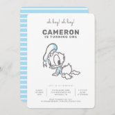 Classic Oh Boy Donald Duck Nautical Birthday Invitation