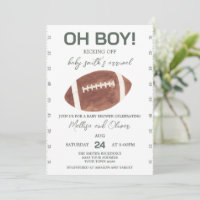 Oh Boy Football Baby Shower