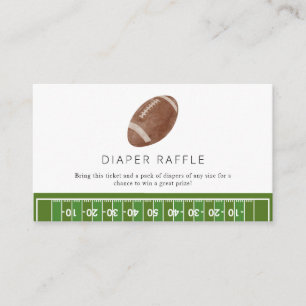 Oh Boy football Baby shower raffle Enclosure Card