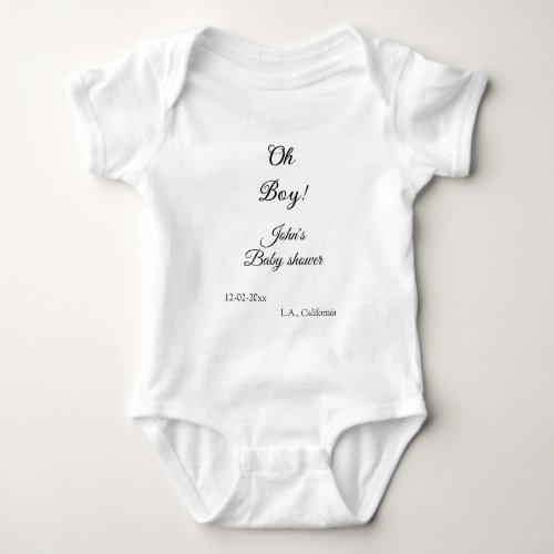 oh boy girl baby shower add name date year venue e baby bodysuit