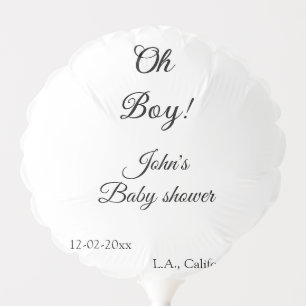 oh boy girl baby shower add name date year venue e balloon