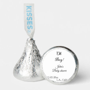 oh boy girl baby shower add name date year venue e hershey®'s kisses®