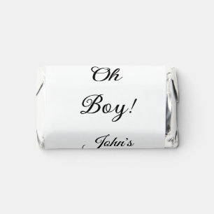 oh boy girl baby shower add name date year venue e hershey's miniatures