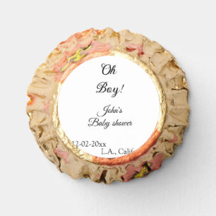 oh boy girl baby shower add name date year venue e reese's peanut butter cups
