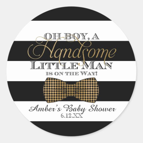 Oh Boy Handsome Little Man Stickers