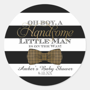 Oh Boy Handsome Little Man Stickers