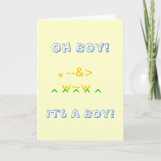 Oh Boy! It's a Boy! Card