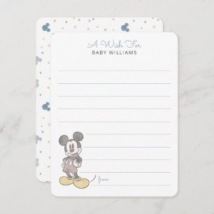 Oh Boy, It's a Boy! Mickey Mouse Baby Shower Note Card
