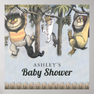Oh Boy! Let the Wild Rumpus Start Baby Shower Poster