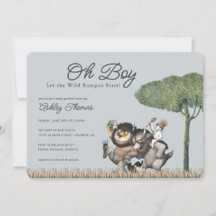 Oh Boy! Let the Wild Rumpus Start Baby Sprinkle Invitation
