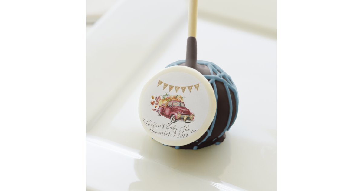 Oh Boy Little Pumpkin Fall Baby Shower Food Cake Pops ...