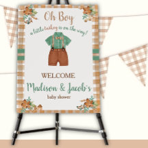 Oh Boy Little Turkey Baby Shower