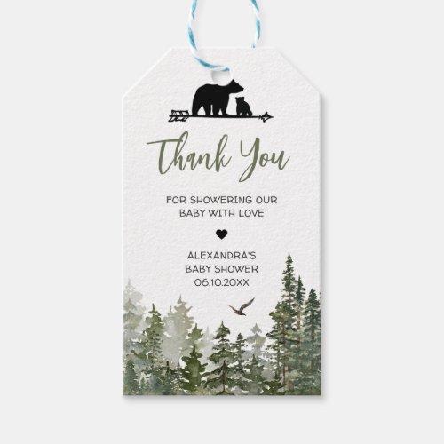 Oh Boy Lumberjack Baby Shower Favor Tags