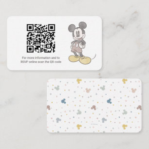 Oh, Boy! Mickey Mouse   Baby Shower Gift Registry Enclosure Card