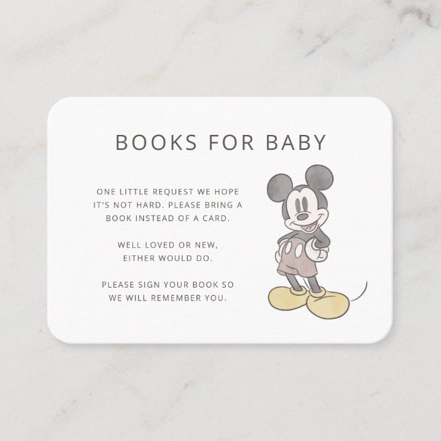 Oh, Boy! Mickey Mouse | Books for Baby Insert Card (Front)