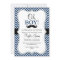 Oh Boy Mustache Baby Shower Invite / Navy