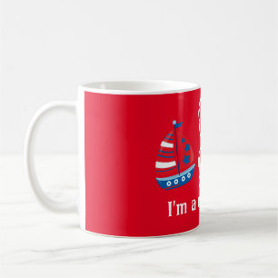 Oh Boy Nautical New MOM coffee mug