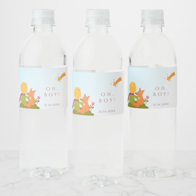 Oh Boy Prince Water Water Bottle Label (Bottles)