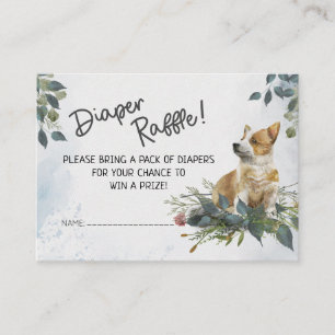 Oh Boy! Puppy Diaper Raffle Enclosure Card