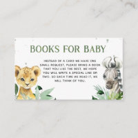 Oh Boy Safari Baby Shower Books for Baby