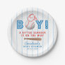 Oh Boy Sports Baseball Theme Baby Shower Paper Plates