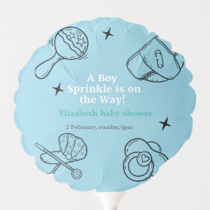 Oh Boy sprinkle It's A Boy Baby Shower Balloon