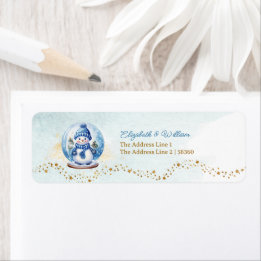 Oh Boy Theme Baby Shower Return Address Label