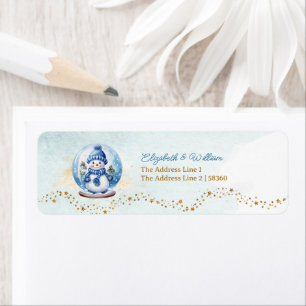 Oh Boy Theme Baby Shower Return Address Label