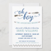 Oh Boy Tribal Baby Shower Invitation (Front)