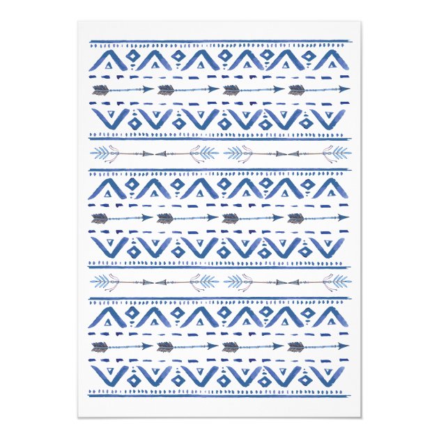 Tribal Baby Shower Invitation for a Boy