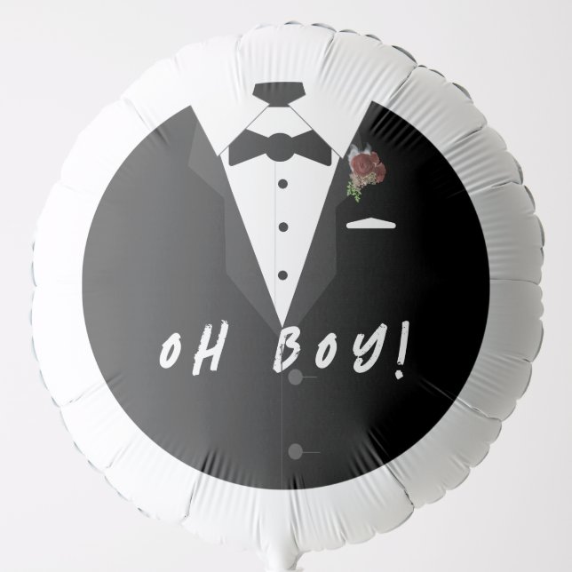 Oh Boy! Tuxedo  Balloon (Front)