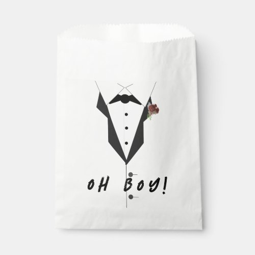 Oh Boy Tuxedo  Favor Bag