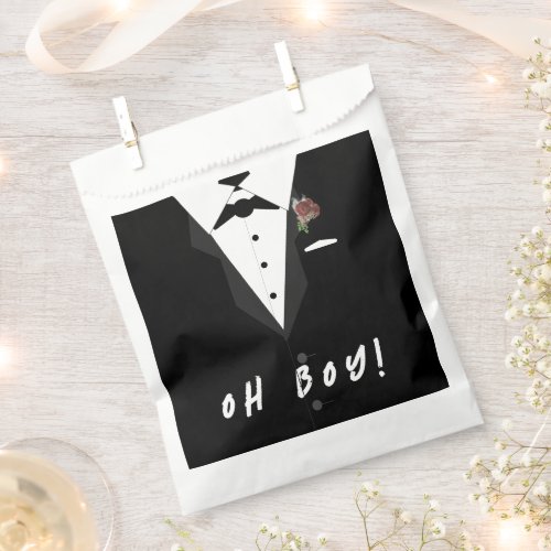 Oh Boy Tuxedo  Favor Bag