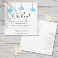 Oh Boy Twinkle Twinkle Baby Shower / Sprinkle Invitation