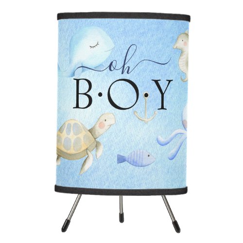 Oh Boy Under the Sea Baby Tripod Lamp